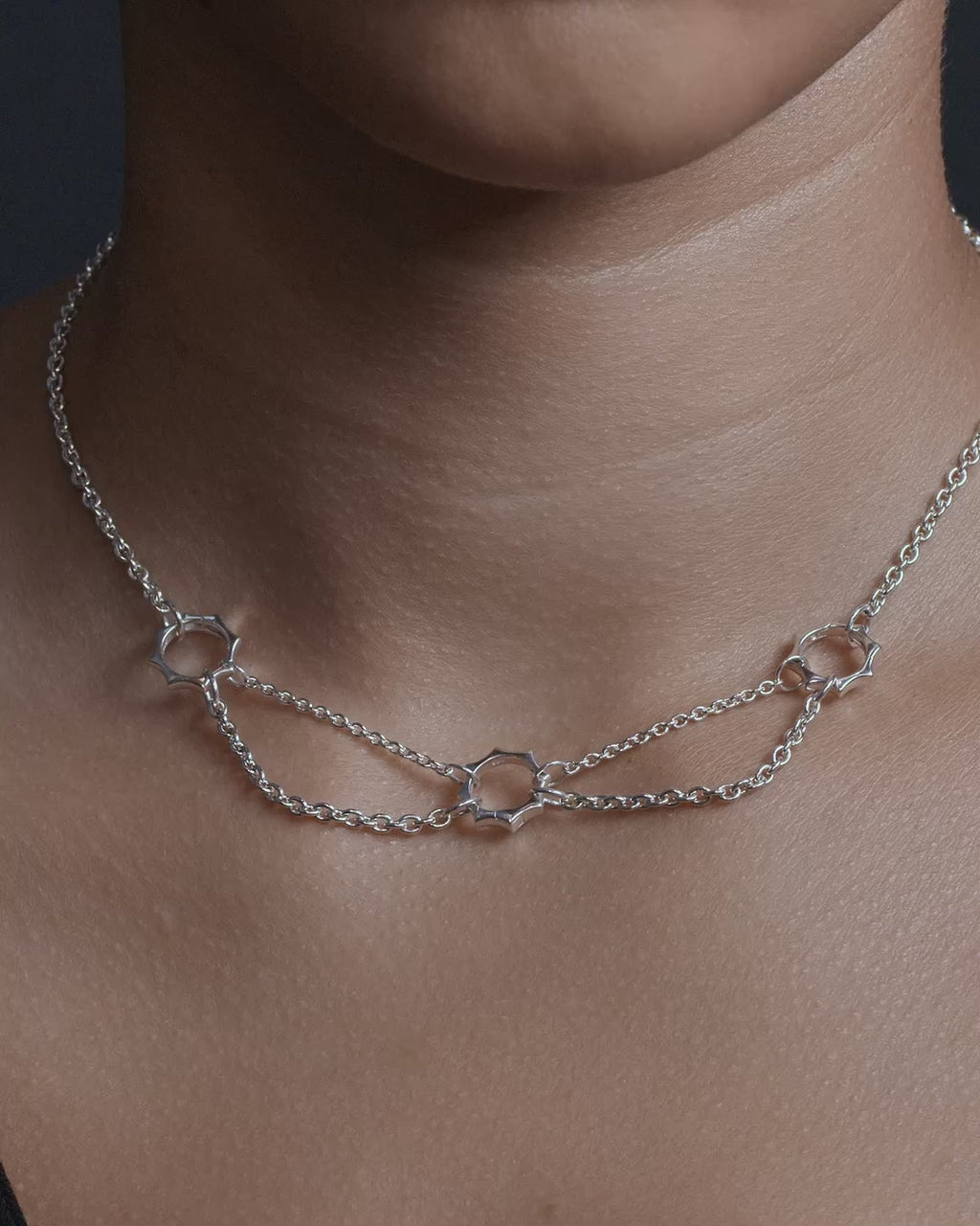 Thorned 3-Charm Collector Necklace