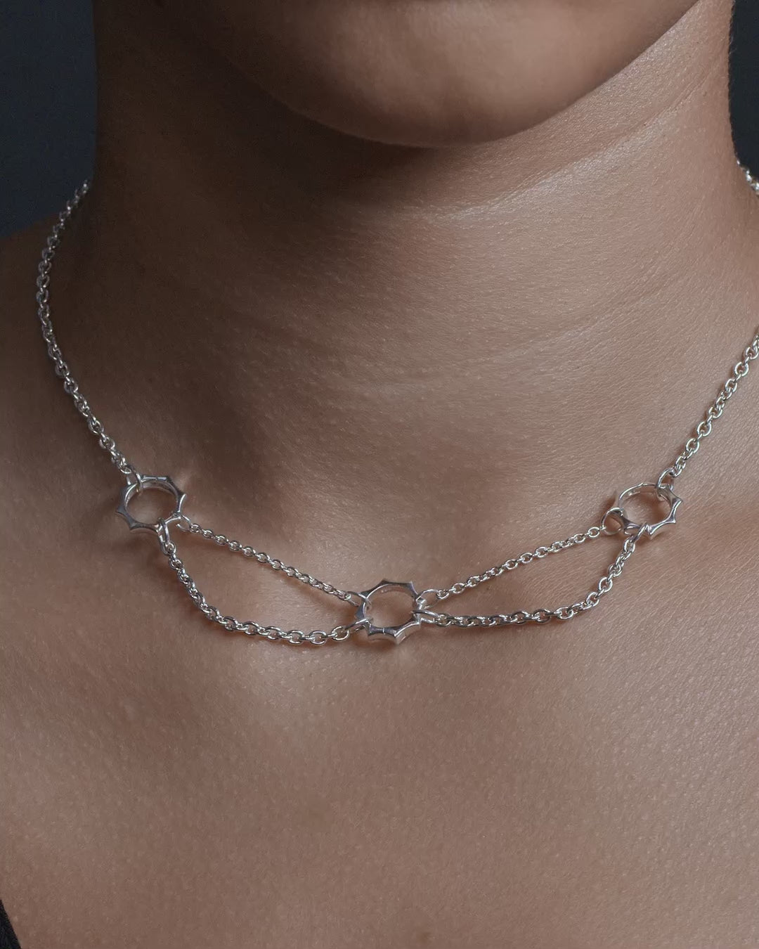 Thorned 3-Charm Collector Necklace