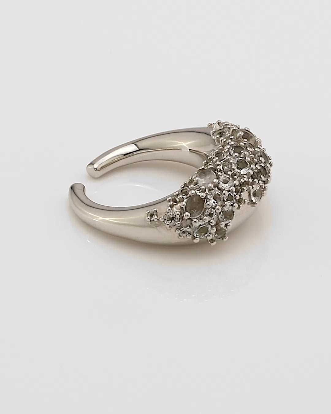 Encrusted Abstract Ear Cuff