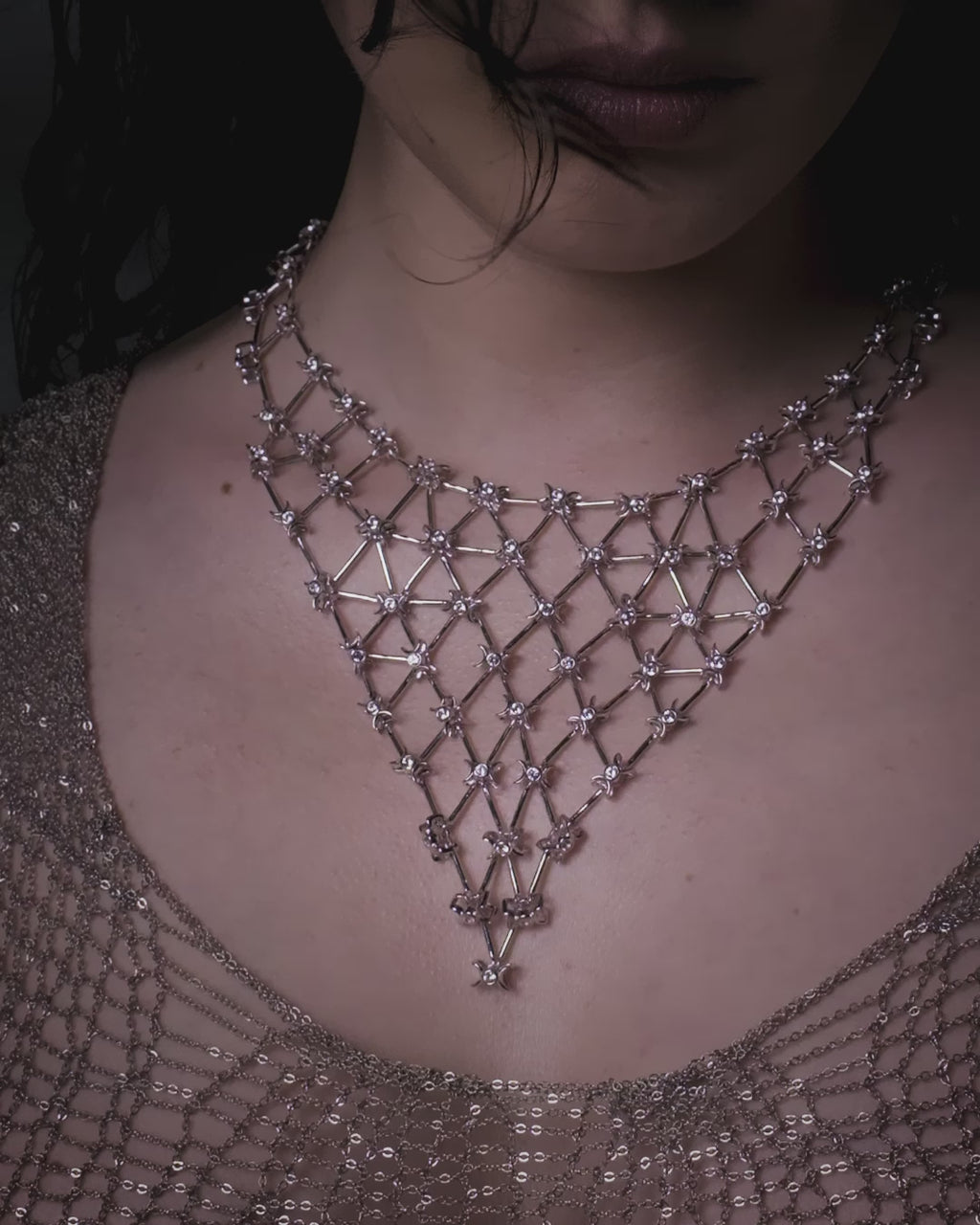 Sapphire Chainmail Bib