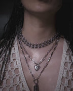 Triple Moon Crest Necklace