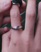 Carved Wave Ring