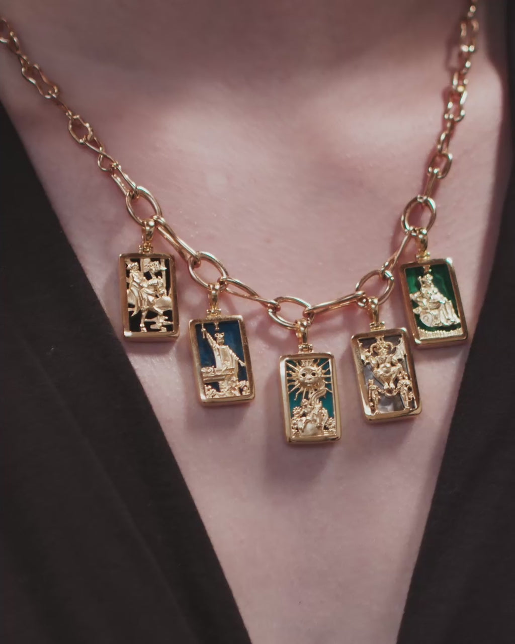 5-Card Spread Tarot Necklace