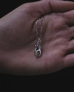 Sapphire Tooth Figaro Necklace