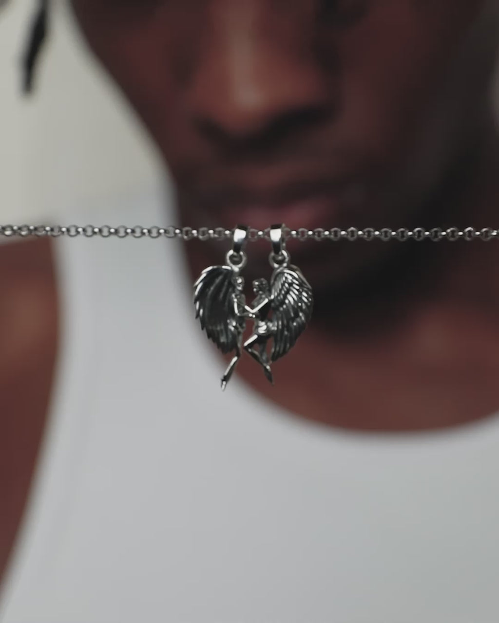 Angel To My Devil Necklace Set