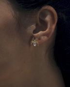 Moonstone Spider Studs