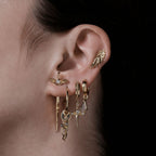 Awe Inspired Earrings Flying Dagger Studs