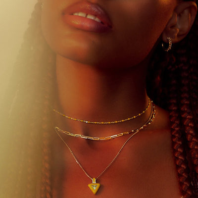 Yellow Aura Necklace-Necklaces-Awe Inspired
