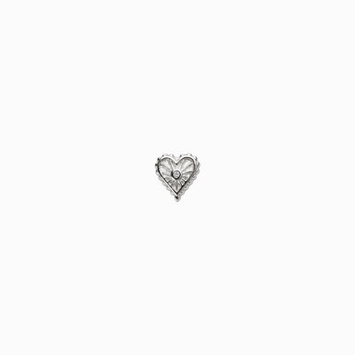 Diamond Starburst Heart Studs-Earrings-Awe Inspired