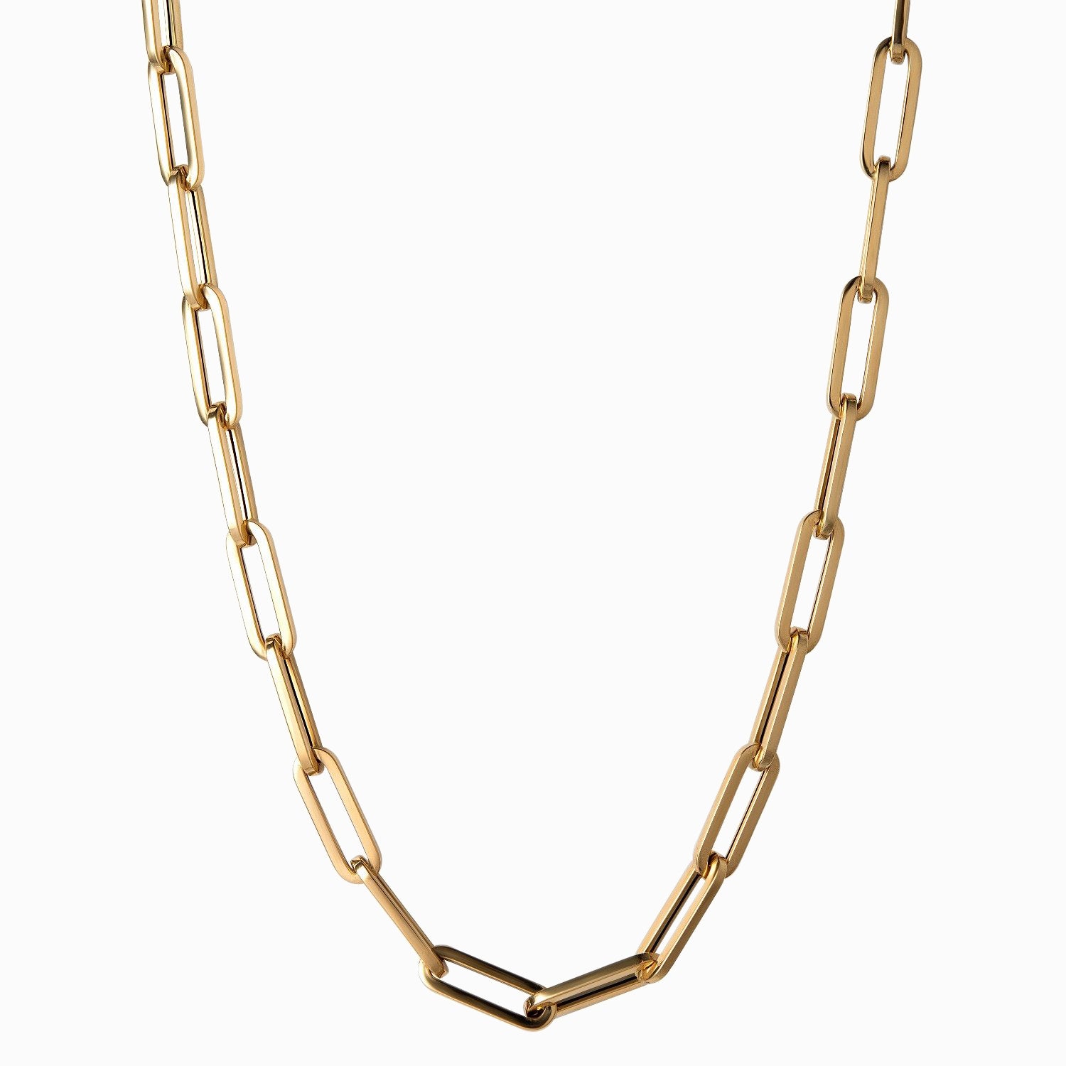 Chunky Adjustable Gold Paperclip Chain necklace - Nest Pretty Things