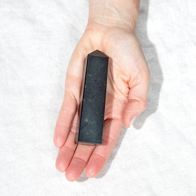 Black Tourmaline Crystal Tower by Tiny Rituals-Awe Inspired