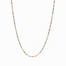 Awe Inspired Necklaces 14K Yellow Gold Vermeil / 14"-18" Rainbow Beaded Enamel Necklace